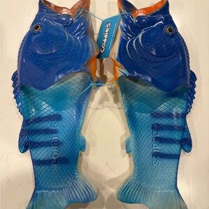 Coddies Blue Fish Slippers